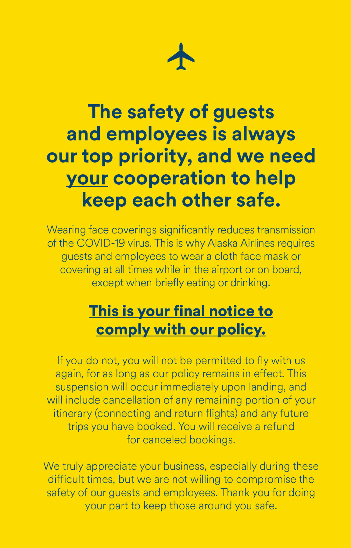 Alaska Airlines' New Yellow Card